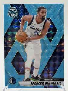 Spencer Dinwiddie 2024-25 Panini Mosaic Blue Fluorescent Prizm SSP 03/75 - Picture 1 of 4