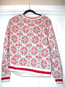 NIKE Christmas Holiday Men's Sweatshirt Long Sleeved Size Small - Picture 1 of 3