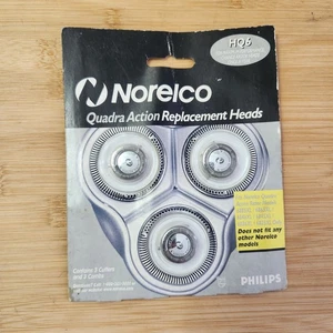 PHILIPS NORELCO HQ6 QUADRA  ACTION Replacement HEADS New Sealed - Picture 1 of 2