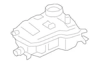 COOLANT RESERVOIR 2021-2023 MERCEDES-BENZ GLA250 - Image 1 of 4