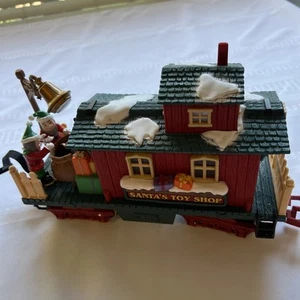New Bright Holiday Express Santa's Toy Shop Christmas Caboose Car - Picture 1 of 6