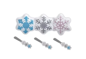 Temp-tations Saisonales App Tablett mit 3 Streuern K66993 Schneeflocke - Bild 1 von 1