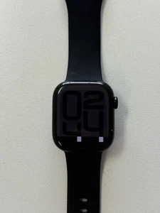 Apple Watch Series 10 42mm Cellular Jet Black w/ S/M Dark Blue Sport Band - Photo 1 sur 5