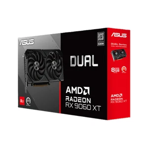 ASUS DUAL-RX9060XT-8G Graphics Card Radeon RX 9060 XT 8GB 20Gbps GDDR6 [NEW] - Picture 1 of 8