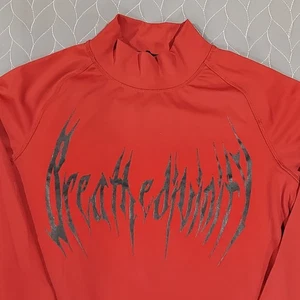 Breathe Divinity Compression Shirt Long Sleeve Mens MEDIUM CRIMSON RED - Picture 1 of 16