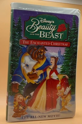 Beauty and the Beast: an Enchanted Christmas VHS Disney Clamshell Acceptable-G Foto 1 de 3