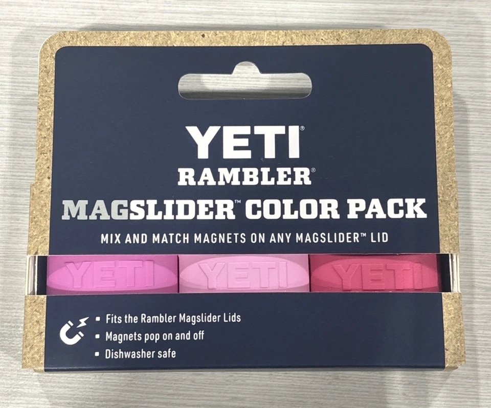 Yeti Rambler Magslider Pacote de 3 Cores Rosa Incluindo Power Pink Compatível com Magslider - Imagem 1 de 2