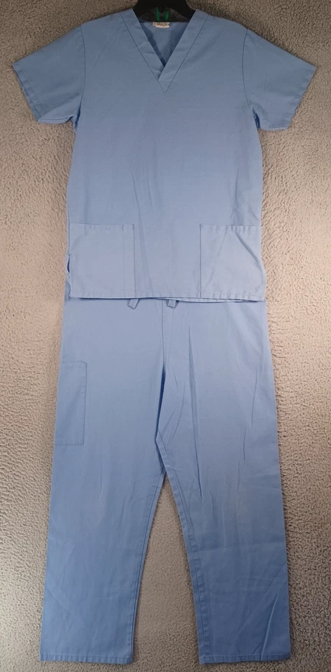 Exfoliantes médicos blancos azules cisne talla pequeña unisex hospital bolsillos suaves ropa de trabajo Foto 1 de 4