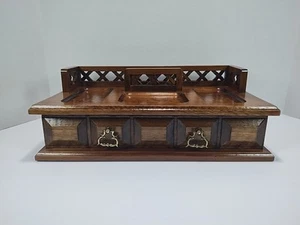 Vintage Holz "El Matador" Valet Schmuckkästchen mit Samt gefütterter Schublade - Bild 1 von 3