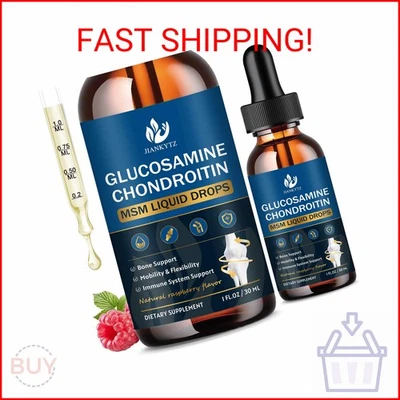 JIANKYTZ (paquete de 2) glucosamina condroitina MSM gotas líquidas, alta absorción, hormiga Foto 1 de 2