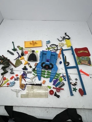TMNT Vintage Accessory Lot Of  Accessories Collection 80s & 90s Ninja Turtles - Image 1 of 4