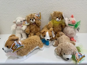 Teddy Mountain Plush Lot – 7 Stuffed Animals w/ Tags – Bears, Dogs, Lamb, Bird - Picture 1 of 21