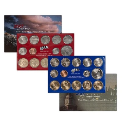 🪙 2007 P&D U.S. Mint Uncirculated Coin Set - 28 Coins - Gov’t Packaging 🇺🇸✨ - Image 1 of 3