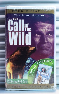 The Call Of The Wild Double Feature “ Kavik The Wolf Dog” Family Classics VHS  - Image 1 of 2