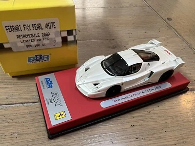 BBR #03/20 1/43 FERRARI ENZO / FXX Pearl White RETROMOBILE 2009 DELUXE - Photo 1/3