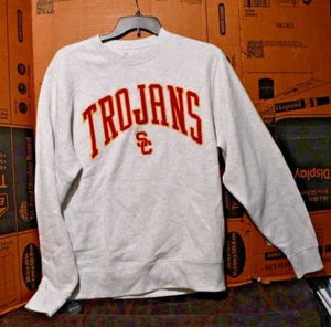 Neu mit Etikett USC Trojan Herren Pullover Sweatshirt meliert anthrazit Größe L Verkaufsprobe - Bild 1 von 8