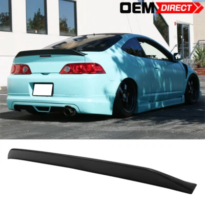 Fits 02-06 Acura RSX Ikon Style Matte Black Duckbill Trunk Spoiler Lip Wing - PP Foto 1 de 4