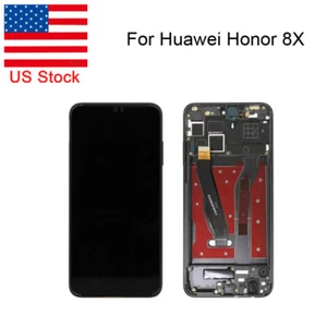 LCD Display OLED Touch Screen Digitizer Assembly w/ Frame For Huawei Honor 8X US - Picture 1 of 8