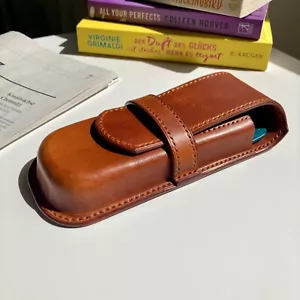 Leder-Stiftetui für Drei Stifte Füllfederhalter Etui für Montblanc Ledermäppchen - Bild 1 von 11