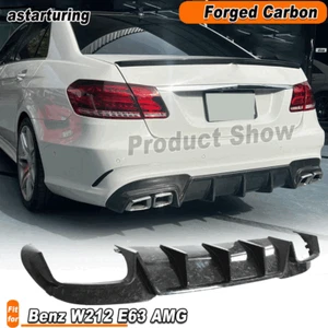 For Mercedes Benz E Class W212 E63 AMG 2013-16 Forge Carbon Rear Bumper Diffuser - Picture 1 of 14