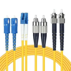 LC to LC SC FC ST Fiber Optic Patch Cord Duplex OS2 Optical Cable 20m 30m 50m - Afbeelding 1 van 18