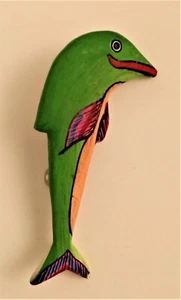 Pin Whimsical Hand painted From Bali - Picture 1 of 2