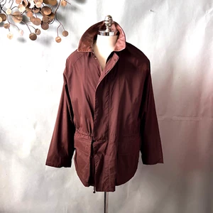LORO PIANA Horsey Jacket Brown Nylon Leather sz L Quiet Luxury Classic Sartorial - Picture 1 of 16