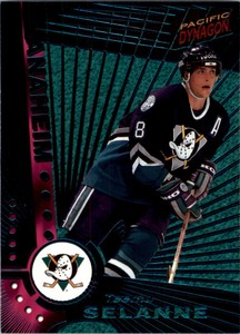 1997-98 Pacific Dynagon Emerald Green #5 Teemu Selanne - NM-MT