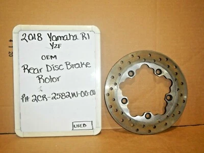 2018 Yamaha YZF R1 OEM Rear Disc Brake Rotor 2CR-2582W-00-00 - Image 1 of 3