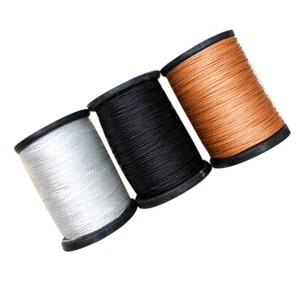 3 rollos de hilo de coser de nailon adherido cuerda de rebordear hilo de coser encerado - Imagen 1 de 11