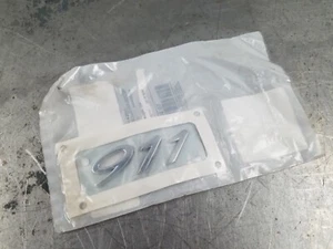 2014 Porsche 911 991 Turbo S Rear Bumper 911 Emblem #777 L3 - Picture 1 of 4