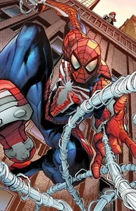 Friendly Neighborhood Spiderman Hommage Kunstdruck 11 Zoll x 17 Zoll Glanz 11 Mil - Bild 1 von 2