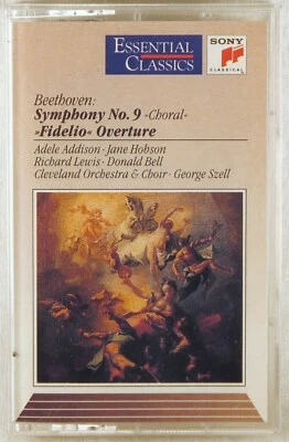 SONY CASSETTE 1991 Beethoven SZELL Robert Shaw SYMPHONY #9 Addison SBT-46533 - Image 1 of 3