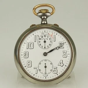 WORKING! Alarm Pocket Watch Men's fusee no duplex no repeater zenith or angelus - Picture 1 of 10