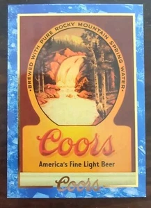 COORS BEER TRADING CARD: WATERFALL BACK-BAR SIGN - Picture 1 of 2