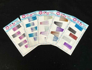 40 4,5 cm Glitzer Haargriffe Clips Rutschen Pins Kirby Bobby Styling Zubehör UK - Bild 1 von 6