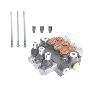 11GPM 3 Spool Double Acting Adjustable Hydraulic Directional Control Valve New - Picture 1 of 8