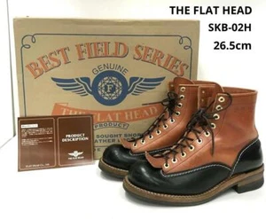 THE FLAT HEAD Work Boots SKB-02H Horsehide Size 26.5cm Brown From Japan - Picture 1 of 15