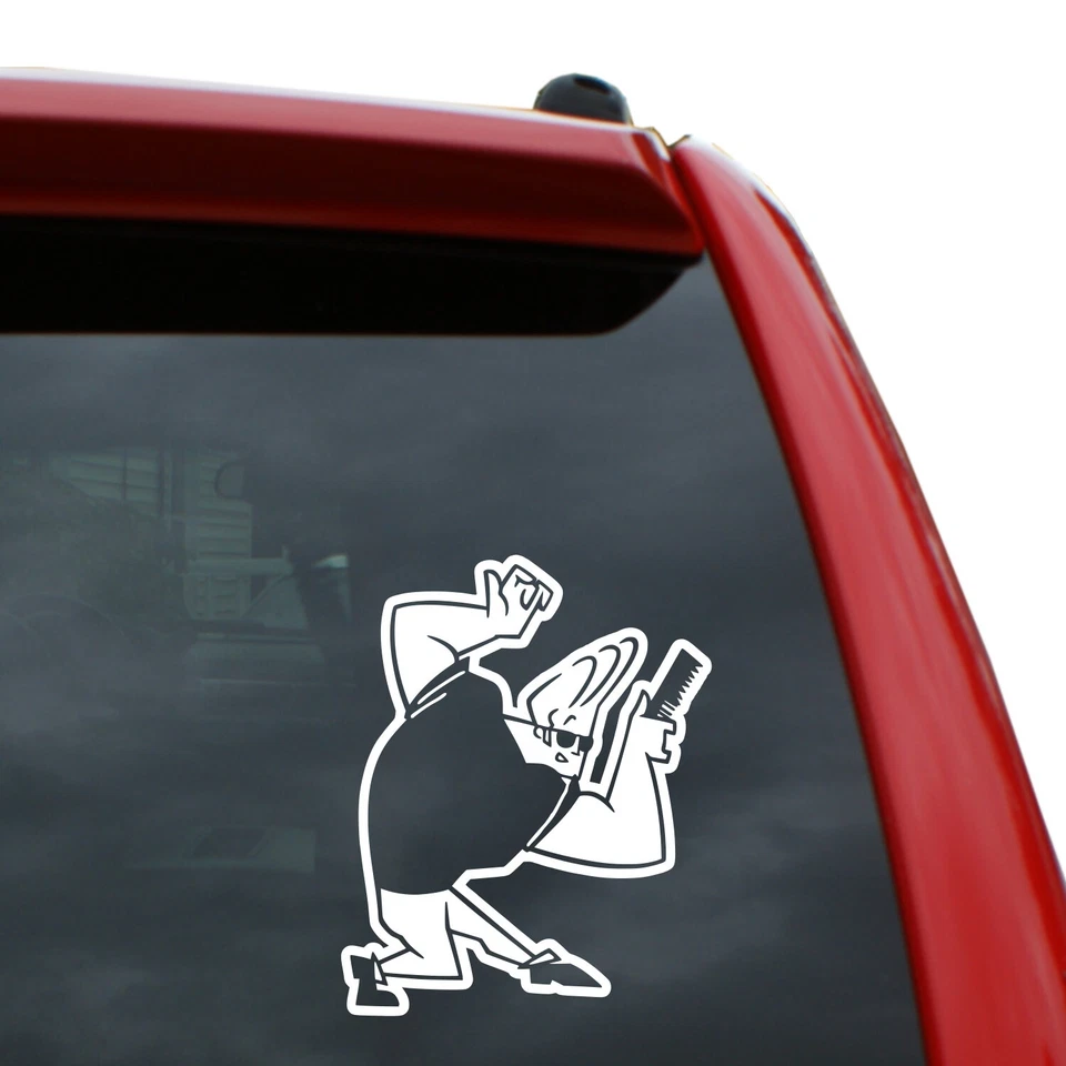 Johnny Bravo Vinyl Decal Sticker | 5" Tall - Image 1 of 1
