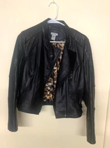 CACHE WOMENS LEATHER JACKET SIZE M RN# 74578 - Picture 1 of 7