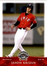 2014 Erie Seawolves Grandstand #14 Jason Krizan Austin Texas TX Baseball Card