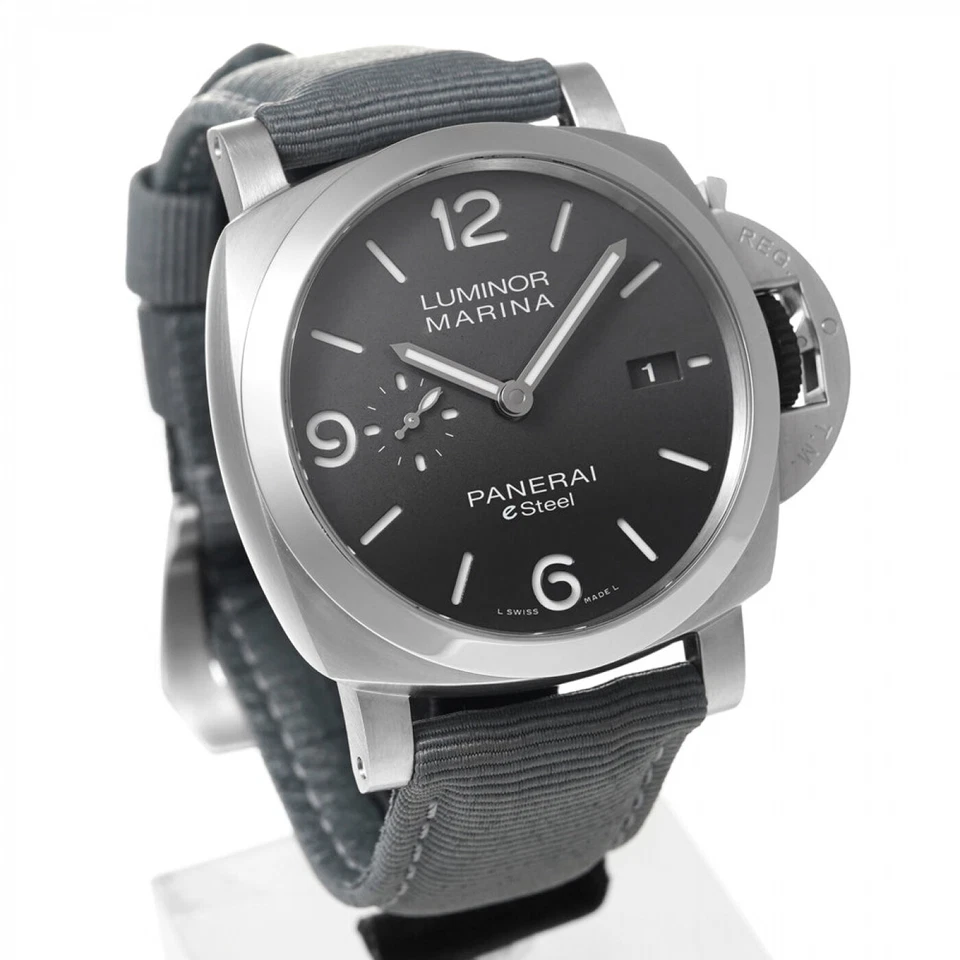 New Panerai Luminor Marina  Grigio Roccia Stainless Steel 44 mm Watch PAM01358 - Image 1 of 1