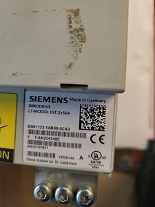 Modules Siemens LT 6SN1123-1AB00-0CR3 - Photo 1/6