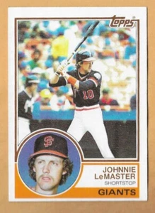 JOHNNIE LeMASTER SAN FRANCISCO GIANTS #154 - TOPPS NM-MT 1983 - Picture 1 of 2