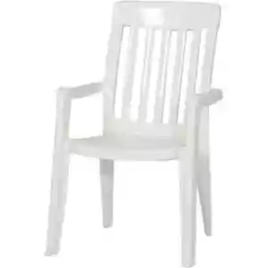 Sieger STAPELSESSEL ,,Palma" Weiss Stuhl Garten Möbel Terrasse Bequem weiß neu - Bild 1 von 1