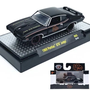 M2 1:64 1969 Pontiac GTO Judge R65 Smoky Alloy Car Collectible Model - Picture 1 of 5
