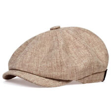 Newsboy Hat Peaky Blinders Cap Gatsby Beret Tweed Baker Herringbone 100% Cotton