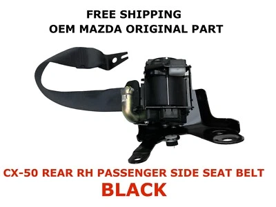 2023-2024 Mazda CX-50 rear right side seat belt BLACK BGK120617M - Image 1 of 4