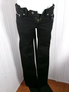 Pantalon jean noir stretch Straight Fit Taille basse LEVIS 570 W27 36 grand zip - Picture 1 of 7