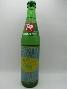 NOTRE DAME 7up Bottle - Fighting Irish - Picture 1 of 5
